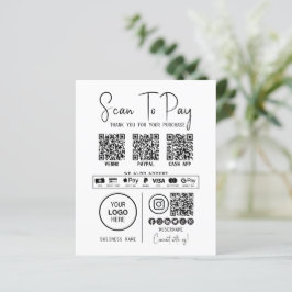 Scannen naar Betalen Zakelijke QR Code Betaling Mo