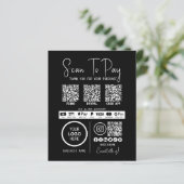 Scannen naar Betalen Zakelijke QR Code Betaling Mo (Staand voorkant)