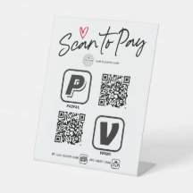 Scannen naar betaling QR-code, optie Modern teken