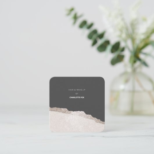 Scannen naar boek van een Appointcode QR Code Agat Vierkante Visitekaartje (Staand voorkant)