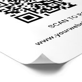 Scannen naar Logo hier Business Company Corporate Poster (Hoek)