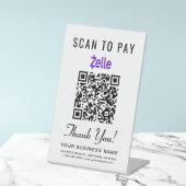 Scannen naar PayPal QR-code Reclamebord Met Voetstuk