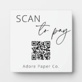 Scannen naar Teken QR-code Fotoplaat (Voorkant)