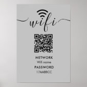 Scannen naar verbinding met WiFi-netwerk QR-code m Poster (Voorkant)