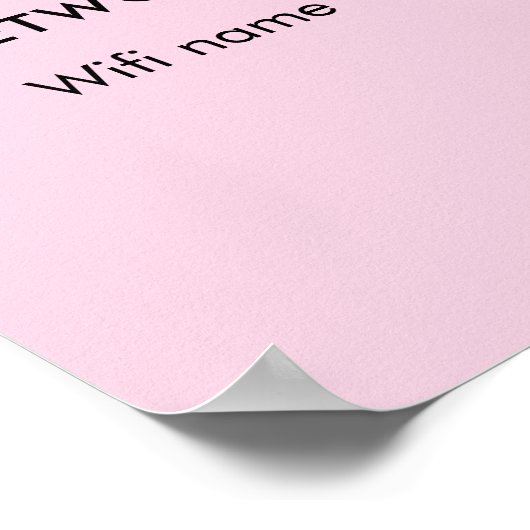 Scannen naar verbinding met WiFi-netwerk QR-code W Poster (Hoek)