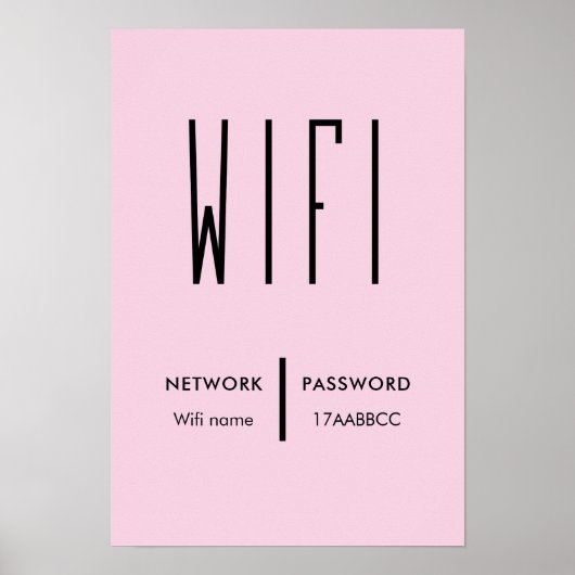 Scannen naar verbinding met WiFi-netwerk QR-code W Poster (Voorkant)