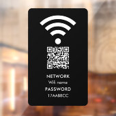 Scannen naar verbinding met WiFi Network QR Code M Raamsticker (Vel 2)