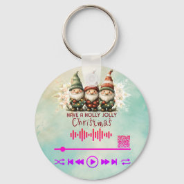 Scannen naar video, " A Jolly Holly " Sleutelhanger