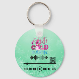 Scannen naar video, koud buiten sleutelhanger