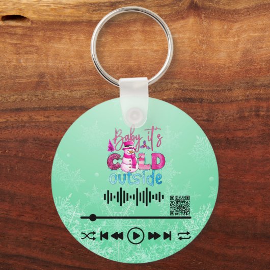 Scannen naar video, koud buiten sleutelhanger (Achterkant)