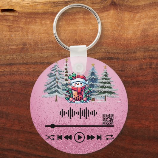 Scannen naar video, "Let's get Frosted" Chain Sleutelhanger (Voorkant)