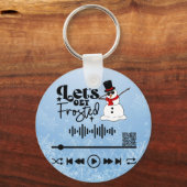 Scannen naar video, "Let's get Frosted" Sleutelhanger (Achterkant)