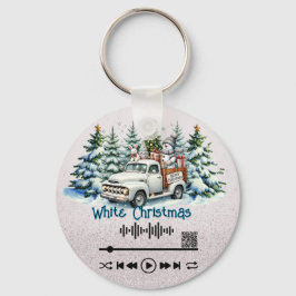 Scannen naar video, "White Christmas" Sleutelhange Sleutelhanger