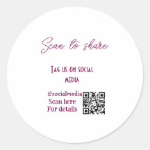 Scannen om ons label te delen op sociale media QR-