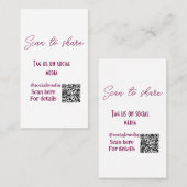 Scannen om ons label te delen op sociale media QR- (Voorkant / Achterkant)