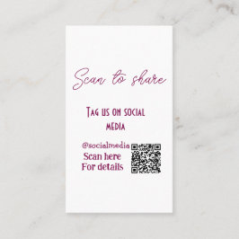 Scannen om ons label te delen op sociale media QR-