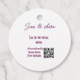 Scannen om ons label te delen op sociale media QR-