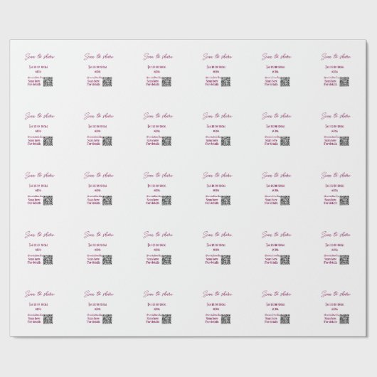 Scannen om ons label te delen op sociale media QR- Cadeaupapier (Vlak)