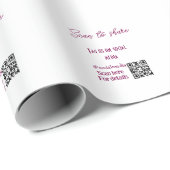 Scannen om ons label te delen op sociale media QR- Cadeaupapier (Rol Hoek)