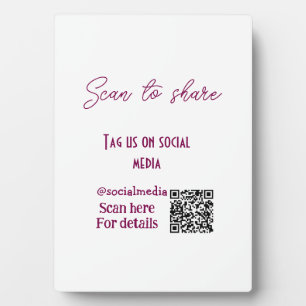 Scannen om ons label te delen op sociale media QR- Fotoplaat