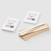 Scannen om ons label te delen op sociale media QR- Handwaaier (Niet-gemonteerd)