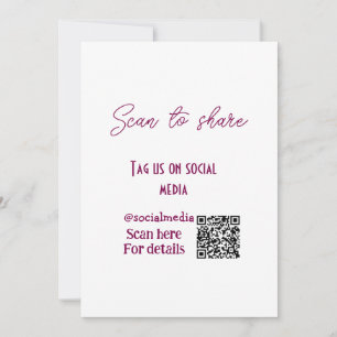 Scannen om ons label te delen op sociale media QR- Kaart