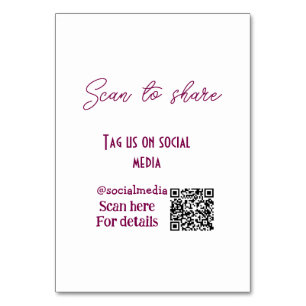 Scannen om ons label te delen op sociale media QR- Kaart