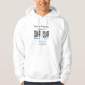 Scannen om q of code paypal venmo te betalen Voeg Hoodie (Voorkant)