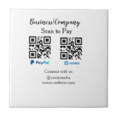 Scannen om q of code paypal venmo te betalen Voeg  Tegeltje (Voorkant)