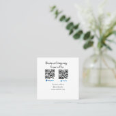 Scannen om q of code paypal venmo te betalen Voeg Vierkante Visitekaartje (Staand voorkant)