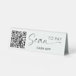 Scannen om QR-code minimalistisch zwart-wit te bet