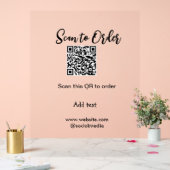 Scannen om QR-code te scannen Website-e-mail toevo Acryl Bord (Huwelijk)
