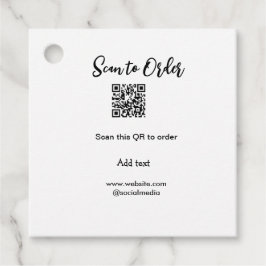 Scannen om QR-code te scannen Website-e-mail toevo Bedankjes Labels