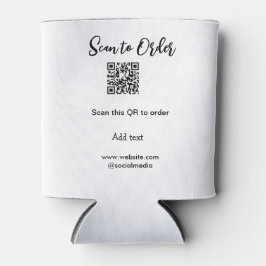 Scannen om QR-code te scannen Website-e-mail toevo Blikjeskoeler