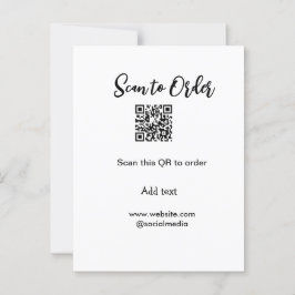Scannen om QR-code te scannen Website-e-mail toevo Briefkaart