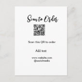 Scannen om QR-code te scannen Website-e-mail toevo Briefkaart (Voorkant)