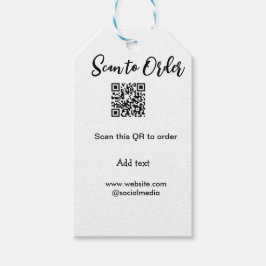 Scannen om QR-code te scannen Website-e-mail toevo Cadeaulabel