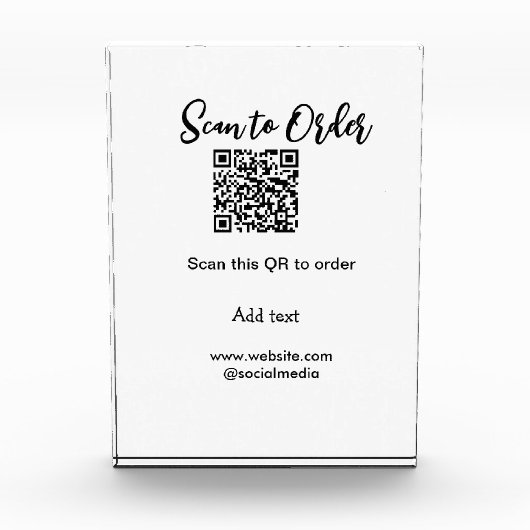 Scannen om QR-code te scannen Website-e-mail toevo Fotoblokken (Voorkant)