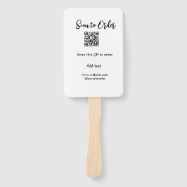 Scannen om QR-code te scannen Website-e-mail toevo Handwaaier