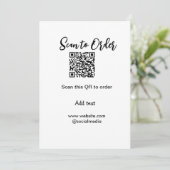 Scannen om QR-code te scannen Website-e-mail toevo Kaart (Staand voorkant)