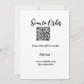 Scannen om QR-code te scannen Website-e-mail toevo Kaart (Achterkant)