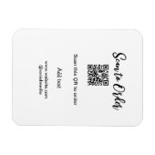 Scannen om QR-code te scannen Website-e-mail toevo Magneet (Horizontaal)