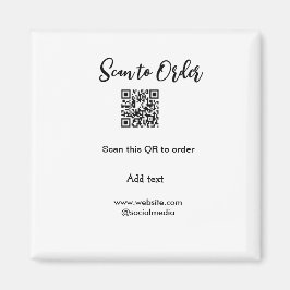 Scannen om QR-code te scannen Website-e-mail toevo Magneet