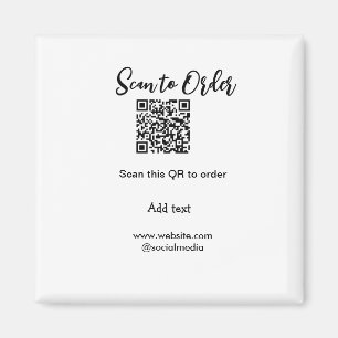 Scannen om QR-code te scannen Website-e-mail toevo Magneet