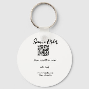 Scannen om QR-code te scannen Website-e-mail toevo Sleutelhanger