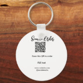 Scannen om QR-code te scannen Website-e-mail toevo Sleutelhanger (Achterkant)