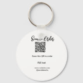 Scannen om QR-code te scannen Website-e-mail toevo Sleutelhanger (Achterkant)