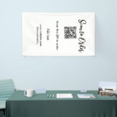 Scannen om QR-code te scannen Website-e-mail toevo Spandoek (Beurs)