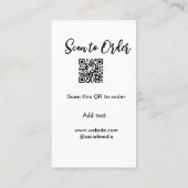 Scannen om QR-code te scannen Website-e-mail toevo Visitekaartje (Achterkant)
