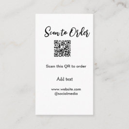 Scannen om QR-code te scannen Website-e-mail toevo Visitekaartje